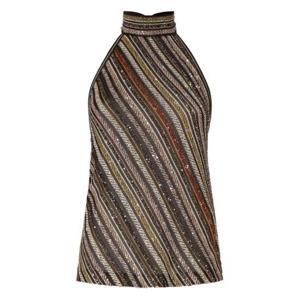 미소니 탑 DS25WK04 BK01C3 SM9T5 BEIGE E MARRONE