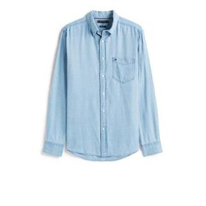 타미힐피거 긴팔 셔츠 MW0MW404990GZ LIGHT BLUE INDIGO