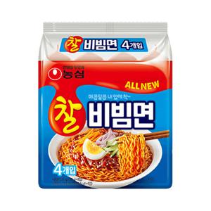 봉지라면 농심 찰비빔면 130g 32개