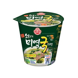 컵라면 소컵 오뚜기 쇠고기 미역국라면 60g 15개