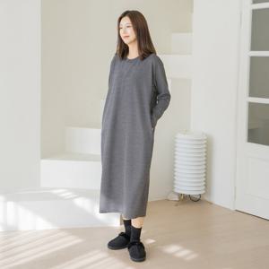 엄마옷 마담4060 코지단가라롱원피스 중년여성 데일리 -ZOP2511005-