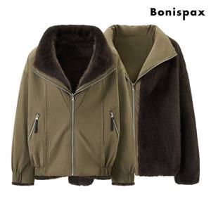 [보니스팍스]리버시블 시어링 집업 데일리 점퍼 (XP4JJ021L0)