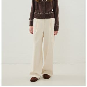 [올리브데올리브] 핀턱 코듀로이 세미와이드 밴딩팬츠 OE5WLB160