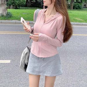 G126900_아이스실크 자외선차단 후드점퍼집업트레이닝