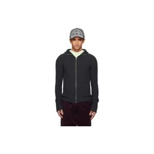 25 FW 아크네 남성 그레이 집업 후드 가디건 252129M200001