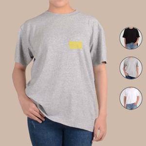 폰트 노란색 할로윈 네온 포인트를 줘야겠네 반팔티