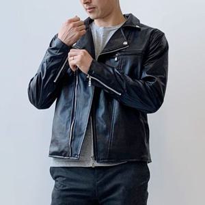 남자 가죽 자켓 외투 남성 점퍼 아우터 블랙 TG 남자가죽자켓
