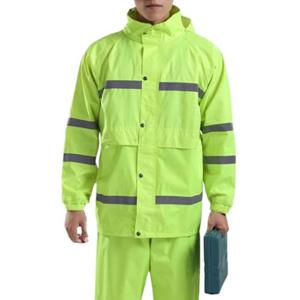 다용도 형광 안전 우의 작업복 방수 우비 안전비옷 작