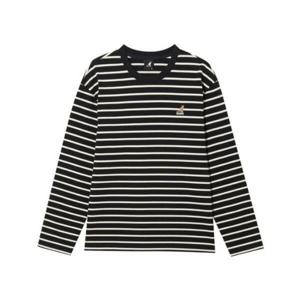 M 캉골긴팔티 CQK KRFC-LT35390BK 스트라이프 긴팔 티셔츠 3539 블랙