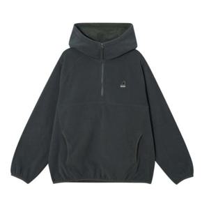 M 캉골후드티 CQK KRFC-HY51650CH 플리스 하프 집 후디 5165 차콜