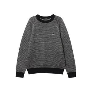 M 캉골긴팔티 CQK KRFW-KN19120BK 우먼스 스트라이프 풀오버 1912 블랙