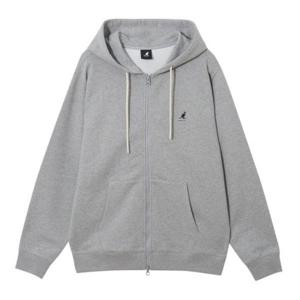 M 캉골후드집업 CQK KRFC-ZU51400MY 클래식 로고 집업 5140 멜란지그레이