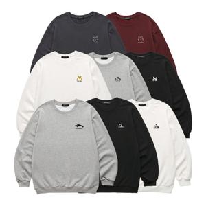 [밴웍스]BEST 미니 그래픽 맨투맨 6종 택 1 (VLSMIX002)