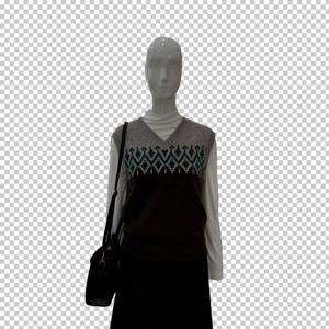 [숲]V넥 패턴 니트조끼  SBAVK3CI