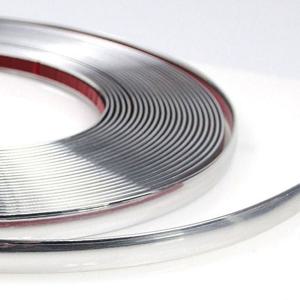 D24 고광택 메탈 라인 크롬몰딩 은선몰딩 15M 8mm