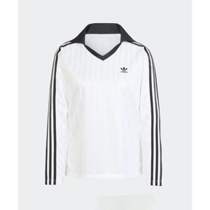 아디다스 공용 풋볼 자카드 브이넥 긴팔 폴로 셔츠 B4 JD2605