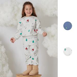 탑텐키즈 MKG1IP3802 공용 아홉시바니 홀리데이 플리스 셋업