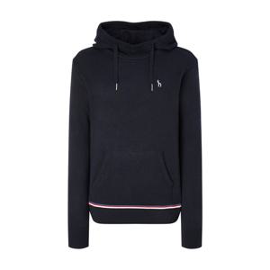 헤지스 골프 여성 24FW 네이비 라인배색 울혼방 후드니트 WWSW4D931N3