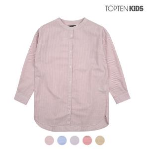 [탑텐키즈][탑텐키즈] 여아 코튼 스트라이프 셔츠_MKZ3WC2211