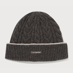 [커버낫]커버낫 로고 케이블 램스울 비니 브라운 CO2504CA10BR