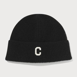 [커버낫]커버낫 C로고 펠트 아플리케 비니 블랙 CO2504CA09BK