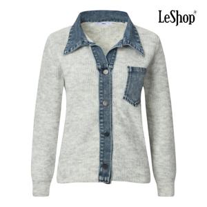 [르샵]트임 데님 카라 원 포켓 니트 가디건 BPBKC009A