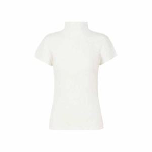 이세이미야케 플리츠 플리즈 베이직 미스트 터틀넥 반팔 화이트 여성 PP05-FK105-01