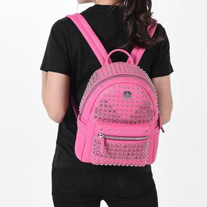 엠씨엠 스타크 스페셜 스터드 스몰백팩 핫핑크 MMK5SVE73 PB001