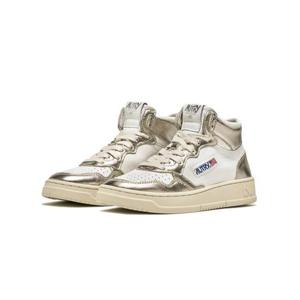 오트리 메달리스트 미드탑 화이트 골드 AUMM WB16