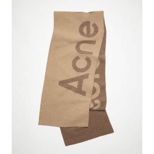아크네스튜디오 토론티 로고 자카드 울 혼방 스카프 머플러 브라운 CA0154 640