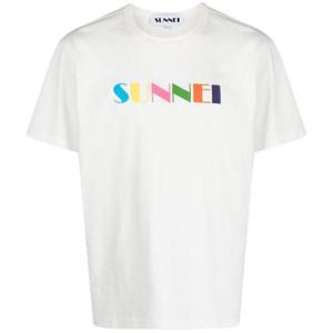 써네이 빅 로고 스프레이드 티셔츠 화이트 MRTWXJER066 7433