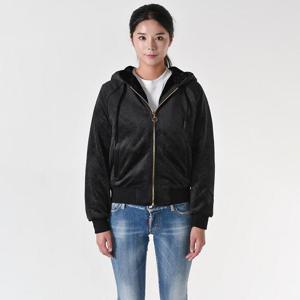 무스너클 BUNNY 모노그램 파슨스 버니 여성 후드집업자켓 블랙 M32LS638G 975