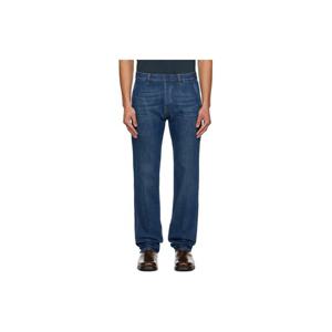 랑방 청바지 블루 스트레이트 핏 데님 진 252254M186013