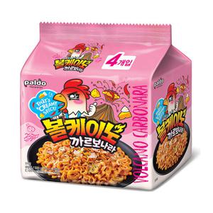 봉지라면 팔도 볼케이노 까르보나라 130g 32개