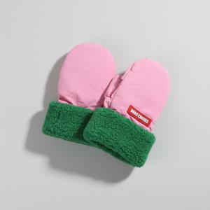 보보쇼즈 키즈 투톤 벙어리 장갑(핑크그린) B225AI027 661