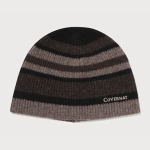 [커버낫]커버낫 로고 스트라이프 언커프 비니 블랙 CO2504CA11BR