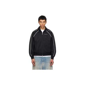 25 FW BAPE 남성 블랙 라인 카모 메탈 로고 트랙 재킷 252546M202017