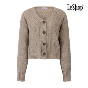 르샵  버튼 프런트 피셔 니트 가디건 (BPBKC011A)