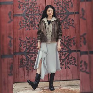 잇미샤 레이스 포인트 사틴 스커트 ITP9WSK120