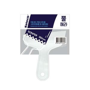 코텍 ABS 뿔헤라(K-6693) 160mm 타일 작업 헤라 플라스틱헤라 헤라 도배 장판 타일 스크래퍼 뿔헤라 본드작업헤라 일자헤라
