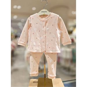 압소바 HK(26SS)아네모네 슬림 내의 조끼세트 (아기내의) (HA1A10381)