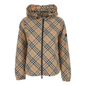 버버리 살콤 체크 후드 윈드브레이커 자켓 8110301B9368 Beige