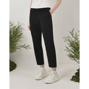 헤지스 골프 여성 25SS ONLINE EXCLUSIVE 블랙 여성 코튼혼방 캐주얼 팬츠 HWPA5B902BK