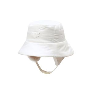 헤지스 골프 25FW 아이보리 남여공용 패딩 귀달이 버킷 햇 HUHE5F704IV