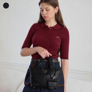 [게스(진)]수네트라_SUNETRA 파우치 키링 미니 패딩 토트백(HP3A3A38)