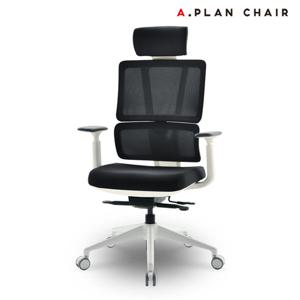 [에이플랜체어]P7 화이트쉘 요추 메쉬의자(PW790)