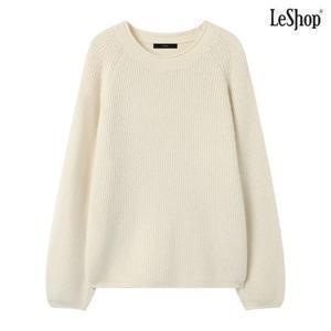 [르샵]데일리 무지 라운드 오버핏 긴팔 니트 (DP4KT012A)