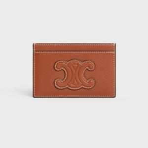 셀린느 24FW 램스킨 카드지갑 퀴르 트리옹프 카드 홀더 10B703EMJ 04LU