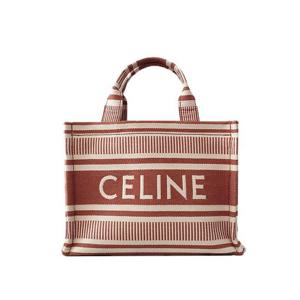 셀린느 스트라이프 텍스트 스몰 카바스 토트백 시에나 199162FU6 28SI