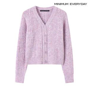 [미니멈][미니멈 에브리데이]꽈배기 브이넥 루즈핏 니트 가디건 (EB4CK052D)